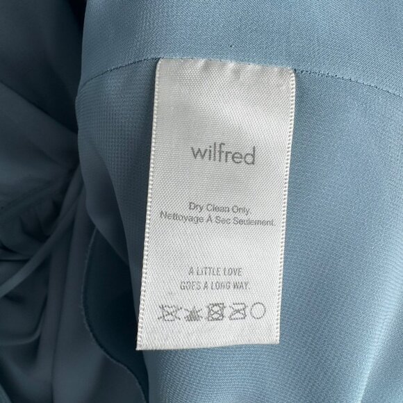 Wilfred‎ Sabine Dusty Light Blue Sleeveless Dress With Tie Waist Size M - Picture 9 of 10